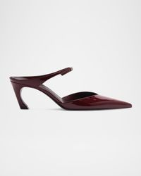 Laurie Patent Mule Pumps