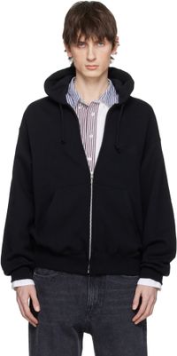 WACKO MARIA Black 'Fight Club' Middle Weight Full Zip Hoodie