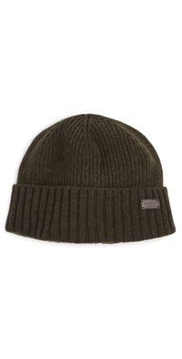 Barbour Carlton Beanie Dark Green One Size