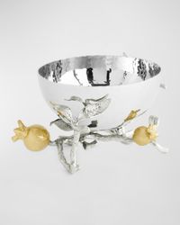 Pomegranate Silver & Gold Nut Bowl
