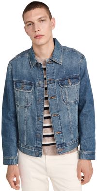 A. P.C. Washed Stretch New Denim Jacket Dark Navy XS
