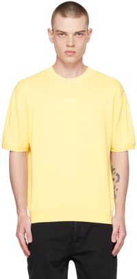 Hugo Yellow Embroidered Sweater