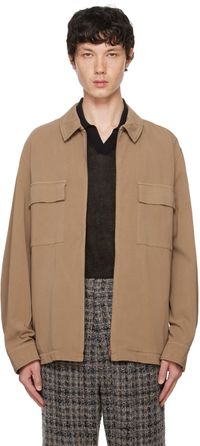 ATON Blouson beige en coton