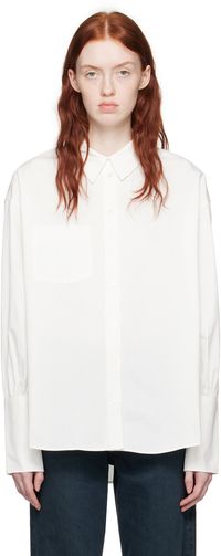 ANINE BING White Maxine Shirt