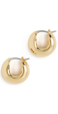 JENNY BIRD Mini Tome Hoop Earrings High Polish Gold One Size
