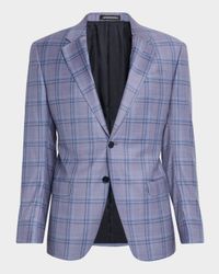 Men's Oversized Plaid Sport Coat