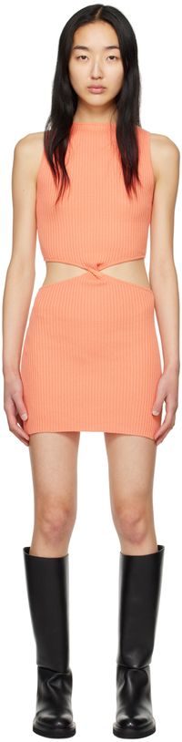 ANNA QUAN Orange Lottie Minidress