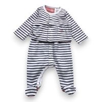 Petit Bateau - Seconde Main - Ensemble bébé blanc - 1 mois - Taille 1M - Blanc
