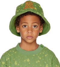 Jellymallow SSENSE Exclusive Kids Green Ink Quilted Bucket Hat