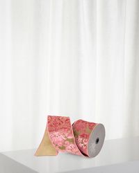 Scrollwork Jacquard Ribbon, 4"W x 10 Yards