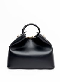 Elleme - Sac à main raisin en cuir - Taille Unique - Noir