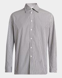 Men's Pinstripe Poplin Dress Shirt