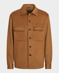 Men's Cashmere Overshirt