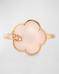 18k Rose Gold Joli Ring with Diamonds, Size 6.5