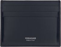 Ferragamo Navy Credit Card Holder