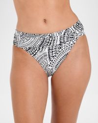 Dream Catcher Shirred Band Hipster Bikini Bottoms