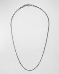 Men's Woven Sterling Silver Necklace