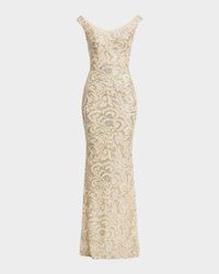 Josie Floral Sequin Mermaid Gown