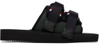 Moncler Sandales Slideworks kaki et noir