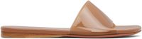 Amina Muaddi Brown Bianca Sandals