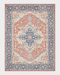 Richmond Serapi Hand-Tufted Red/Blue Rug, 6' x 9'