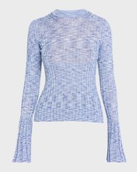 Mouline Long-Sleeve Top