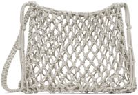 AMOMENTO Gray Hand Made Big Crochet Bag