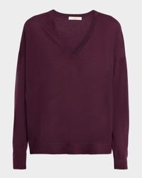 V-Neck Loose-Fit Cashmere Sweater