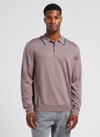 Paul Smith - Pull col polo en laine - Taille XL - Violet