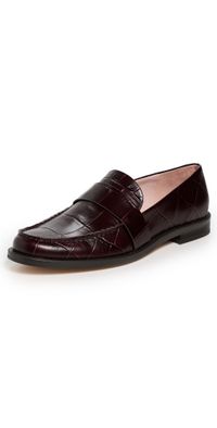 Favorite Daughter Lola Croc Loafers Deep Bordeaux 9.5