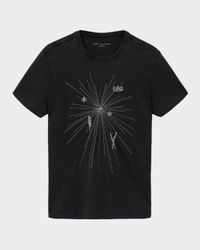 Men's Organic Cotton Beaded Starburst T-Shirt
