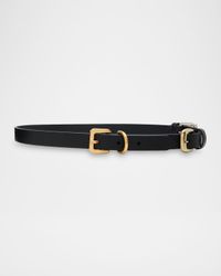 Interchangeable Buckles Leather Belt