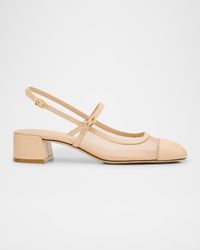 Maeve Mesh Mary Jane Slingback Pumps