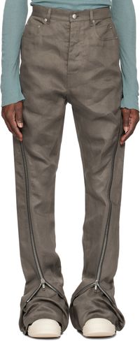 Rick Owens Gray Hollywood Bolan Banana Jeans