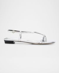 Giselle Leather Thong Slingback Sandals