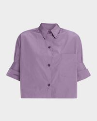 Next Ex Cropped Shirt in Super Compact Poplin