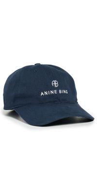 ANINE BING Jeremy Baseball Cap Washed Navy One Size