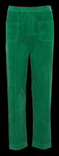 Swildens - Pantalon droit en velours de coton - Taille 42 - Vert