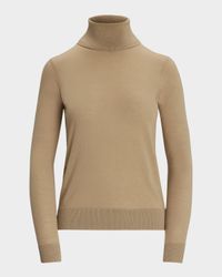 Cashmere Jersey Turtleneck Sweater