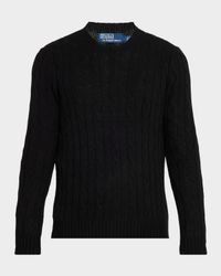 Men's The Iconic Cashmere Cable-Knit Crewneck Sweater