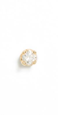 Zoe Chicco 14k Prong 1.7mm Diamond Solitaire Single Stud Yellow Gold One Size