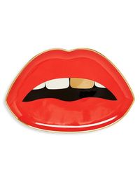 Lips Trinket Tray - Red