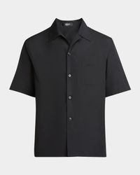Men's Medusa Cameo Poplin Sport Shirt