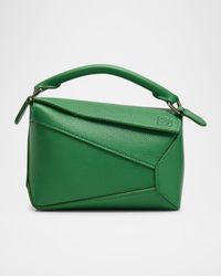 Puzzle Edge Mini Shoulder Bag in Soft Grained Leather