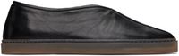 LEMAIRE Black Linoleum Piped Loafers