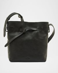 Elisa Leather Bucket Bag