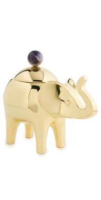 Jonathan Adler Brass Elephant Box Gold One Size