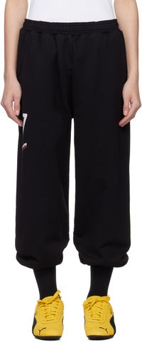Prototypes Black '07' Cropped Lounge Pants