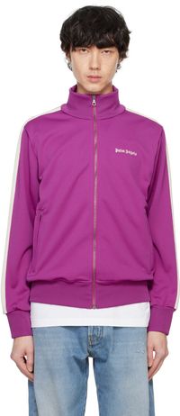 Palm Angels Purple Classic Logo Track Jacket
