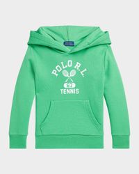 Boy's Tennis-Inspired Graphic Hoodie, Size 2-7